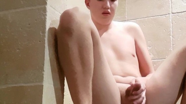Me riding a black dildo in the shower (with face)