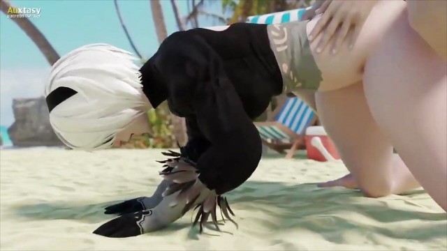 2B fucked in the ass